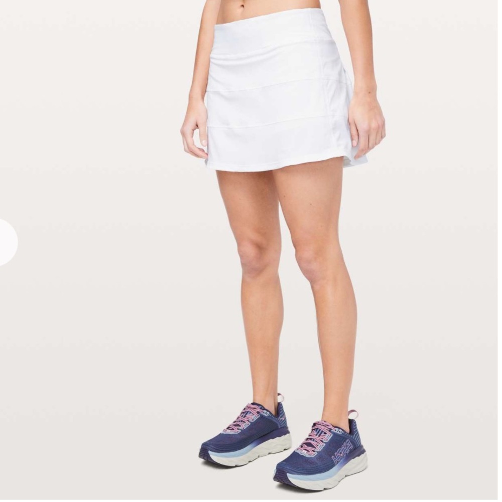 Lululemon Pace Rival Skirt (Tall) *4-way Stretch 15" in White